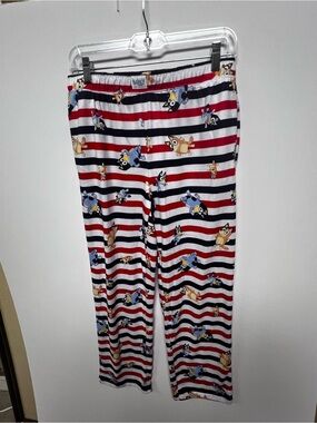 BLUEY LADIES PAJAMA PANTS SIZE SMALL (4-6) ELASTIC WAIST FRONT SIDE POCKETS